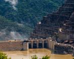 Panorámica de la represa de Hidroituango, en agosto de 2022. FOTO: CAMILO SUÁREZ ECHEVERRY