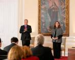 Natalia Ángel Cabo se posesionó como magistrada de la Corte Constitucional en la Casa de Nariño. FOTO: CORTESÍA