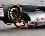 En fotos: el impresionante accidente en el Gran Premio de Gran Bretaña de Fórmula Uno