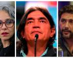 De izquierda a derecha: la senadora María José Pizarro, el exsenador Gustavo Bolívar y el representante Agmeth Escaf. FOTO: COLPRENSA