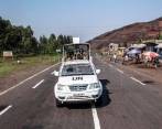 Un jeep de la misión de paz de la ONU (Monusco) en la República Democrática del Congo (RDC). EFE/ Patricia Martínez/Archivo