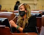 Katherine Miranda es una de las citantes al debate de moción de censura en la Cámara de Representantes. FOTO: COLPRENSA. 