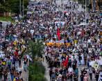 Tras más de 21 días de protestas, para este miércoles está programada otra gran marcha nacional, con dos recorridos simultáneos en Medellín. FOTO JAIME PÉREZ