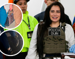 Merlano arribó al país portando lujosos objetos. Sus zapatos, de marca Louis Vuitton, están avaluados en más de $4 millones. Su bolso –de la misma marca– cuesta $9 millones. FOTO Colprensa/Archivo particular