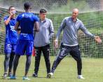 El técnico David González reconoce la falta de resultados, pero tiene fe en que los triunfos llegarán para poner al Medellín en los primeros lugares del campeonato. FOTO Juan Antonio Sánchez 