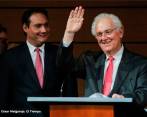 Gonzalo Hernández (izq.) y José Antonio Ocampo, piezas clave que salen del Ministerio de Hacienda. FOTO cortesía El Tiempo