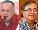 Diosdado Cabello pidió que se garantice la seguridad de Gustavo Petro. FOTOS: EFE Y ARCHIVO EC