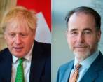 El primer ministro británico, Boris Johnson (izquierda), y el diputado Chris Pincher (derecha). FOTO: EFE y CORTESÍA