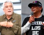Los precandidatos presidenciales Enrique Peñalosa y Gustavo Petro. FOTO EL COLOMBIANO