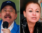 Daniel Ortega y Yara Suhyén Pérez Calero. FOTO GETTY Y EFE