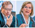 El presidente, Gustavo Petro, y la procuradora general, Margarita Cabello. FOTO: CORTESÍA