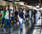 La línea B del Metro, que va desde la estación San Antonio hasta San Javier, tendrá mantenimientos en Semana Santa. FOTO: JULIO CÉSAR HERRERA ECHEVERRI