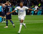 El brasileño Rodrygo, una de las figuras del Real Madrid ante el Manchester City. FOTO EFE