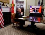 Joe Biden y Xi Jinping sostuvieron una cumbre virtual de dos horas para hablar de la guerra en Ucrania. El estatus de Taiwán también se coló en la agenda de los mandatarios, quienes apostaron por la paz sin que China condenara a Vladimir Putin. FOTO Getty