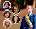 Una revisión hecha por EL COLOMBIANO da cuenta de al menos 14 personas que fungieron como funcionarios en la “Bogotá Humana” y que ahora son altos funcionarios. En las fotos la ministra de Ambiente, Susana Muhamad; la directora de la Agencia de Defensa Jurídica del Estado, Martha Lucía Zamora; la minsitra de Vivienda, Catalina Velasco; el presidente de Findeter, Ricardo Bonilla, y Saúl Kattan, presidente de la junta directiva de Ecopetrol. FOTO: PRESIDENCIA/ARCHIVO PARTICULAR