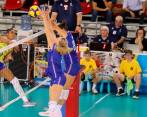 La Selección Colombia de voleibol femenino venció a Bélgica en el torneo internacional que se disputa en Francia. FOTO: CORTESÍA 