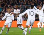 Manchester United empató este jueves 2-2 con Barcelona en el partido de la fase previa a los octavos de final de la Europa League. FOTO: EFE