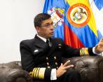 El almirante Gabriel Pérez es el comandante de la Armada Nacional de Colombia desde agosto de 2020. FOTO Cortesía Armada