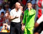 La decisión de Cristiano Ronaldo de no seguir las órdenes de Erik ten Hag tendrá consecuencias. FOTO: GETTY