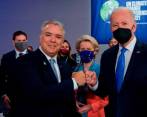 El presidente Iván Duque participó junto a su homólogo estadounidense, Joe Biden, en una de las reuniones de COP26. FOTO CORTESÍA PRESIDENCIA