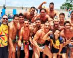 El equipo de polo celebra el oro ganado en los Juegos Bolivarianos de Valledupar.FOTO cortesía comité olímpico