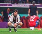 La desazón de Kai Havertz refleja la tristeza de los teutones tras la prematura eliminación. FOTO Getty