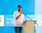 El alcalde de Turbo, Andrés Felipe Maturana González, durante un evento público en abril de este año. FOTO: CORTESÍA ALCALDÍA DE TURBO