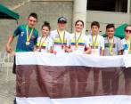 Los integrantes de la delegación de El Carmen de Viboral se coronaron campeones del Campeonato Nacional Interclubes de ciclismo. FOTO CORTESÍA FEDECICLISMO Y LIGA DE CICLISMO DEL VALLE