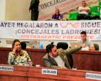 En octubre de 2022, se realizó el último debate en el que el Concejo de Medellín le negó a EPM la posibilidad de activar una cláusula para vender sus acciones en Une. FOTO: JAIME PÉREZ MUNÉVAR