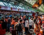 La Terminal del Norte presentaba bastante afluencia de usuarios, aún así, allí indicaron que en las horas de la tarde y la noche llega muchísima más gente. FOTO: Camilo Suárez.