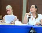 Corcho salió molesta el viernes de la reunión con la bancada de ‘La U’, que lideró la médica y directora de esa colectividad, Dilian Francisca Toro. FOTO CORTESÍA