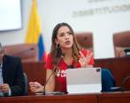 La representante del Pacto Histórico, María Fernanda Carrascal, promueve el proyecto de reforma laboral. FOTO tomada de Twitter