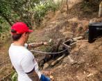 La salida a cielo abierto de las aguas negras contamina los suelos de los predios vecinos y también atrae bichos que pueden ocasionar enfermedades, denuncian los ciudadanos del sector. FOTO carlos velásquez