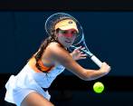 Camila Osorio debutó en el Abierto de Australia en parejas mixtas y femenina, además jugó la primera ronda del cuadro individual. FOTO EFE