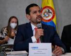 El ministro de Interior, Daniel Palacios, anunció recompensas de hasta 30 millones por información relacionada con el paro armado del Clan del Golfo. FOTO COLPRENSA/Camila Díaz