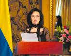 La canciller Claudia Blum fue quien representó a Colombia en el encuentro con el gobierno marroquí. FOTO Colprensa.