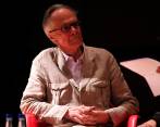 Fernando Vallejo recién lanzó el libro La conjura contra Porky. En la foto, durante una charla en la Feria del Libro de Bogotá en 2017. Foto: Archivo