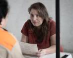 Carolina Calle tenía citas individuales con las reclusas afuera de la biblioteca del penal. FOTO Cortesía