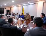 Petro ha encabezado los encuentros con sus funcionarios y otros actores del sistema en búsqueda de acuerdos. Ayer lideró un comité con su gabinete y entre sábado y domingo finiquitará la propuesta. FOTO Presidencia