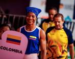 La boxeadora Angie Valdez, ganadora de la medalla de plata en el Mundial de Boxeo disputado en India. FOTO CORTESÍA COC