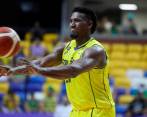Andrés Ibargüen quien llegó desde el banco aportó cinco puntos en el tercer cuarto del compromiso en Brasil. FOTO CORTESÍA FIBA AMERICUP