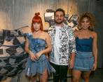 Carolina Osorio, Joaquín Restrepo y Lisah Manuela Sánchez, de la exposición Ciclo. FOTO Esneyder Gutiérrez