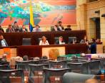 La ministra de Salud, Carolina Corcho, estuvo presente durante la aprobación de la ponencia positiva de la reforma a la salud. FOTO: Tomada de Twitter