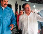 El presidente Gustavo Petro y su homólogo en Venezuela, Nicolás Maduro. FOTO: Cortesía. 