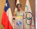 María Isabel Urrutia asumió recientemente el ministerio del deporte. FOTO: TOMADA DE TWITTER @MinDeporteCol