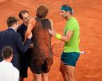 La solidaridad de Rafa Nadal con el alemán Zverev. FOTO Getty