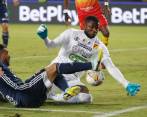 El arquero chocoano Harlen Castillo, determinante en el título del Pereira. FOTO Manuel Saldarriaga