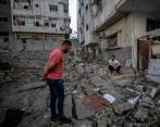 Según el Ministerio de Sanidad de Gaza, la cifra de muertos por las confrontaciones se elevó a 120. FOTO EFE
