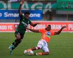 Envigado y Atlético Nacional empataron sin goles en el duelo disputado en el Polideportivo Sur. FOTO MANUEL SALDARRIAGA