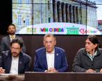 Imagen de referencia de la bancada del Pacto Histórico. Iván Cepeda (izquierda), Roy Barreras (centro) y Gustavo Bolívar (derecha). FOTO Colprensa
